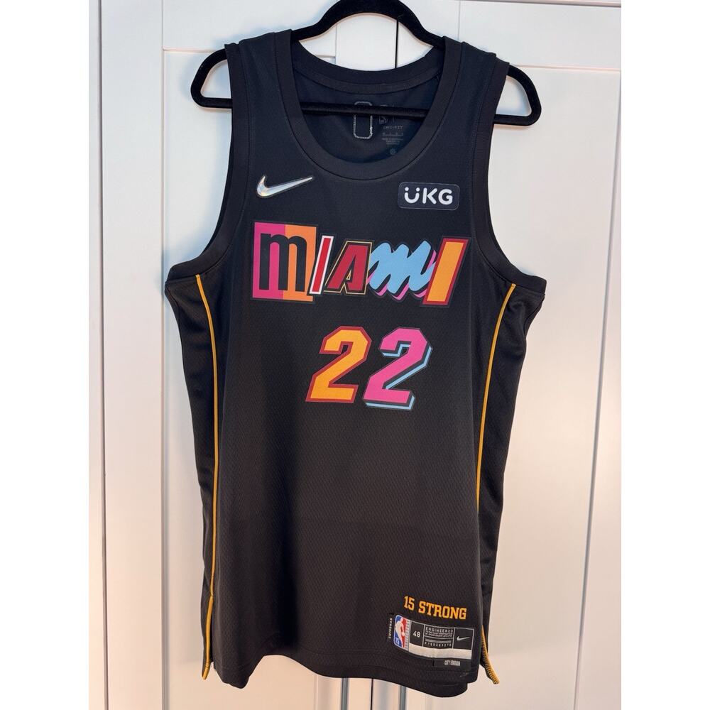 Jimmy Butler Nike Miami Heat City Edition Jersey Size L 48 Black